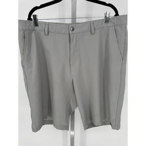 Adidas Golf‎ Shorts Men's 40 Gray Performance Textured Pattern Flat Front